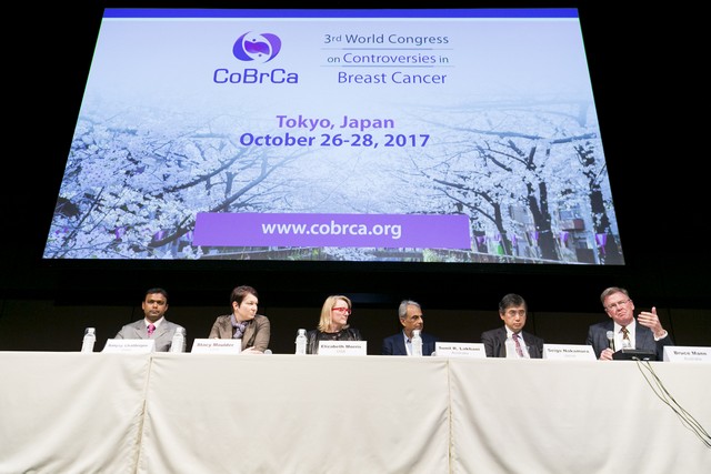 The speakers’ panel at the 3rd CoBrCa congress in Tokyo